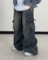 Flip Wide Denim Cargo Pants