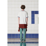 LOGO RINGER T SHIRT / WHITE