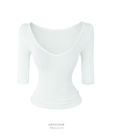 Suzy 3/4 sleeve top (4color)