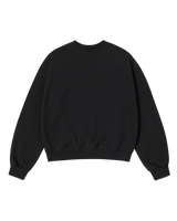 25FW WOMAN PALETTE LETTERING CROP SWEATSHIRT BLACK