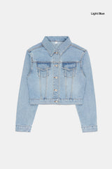 Deva short denim trucker jacket