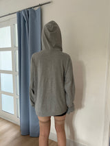 [Unisex]ソフト フォーム フード ジップアップ