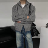ALL MUSH Pockets Wool Knitwear Zip-Up (4 colors)