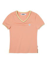 VネックスリムフィットTシャツ [LIGHT ORANGE]