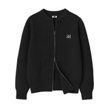 [With Brooch] RÉSERVE 2-WAY OVER FIT ZIP KNIT CARDIGAN (3color)