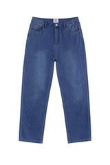 Cooling Washed Straight Jeans