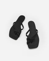Chayu ribbon flip slippers