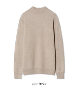 ウォッシャブルハッチハーフタートルニット(7 Colors, L / XL)