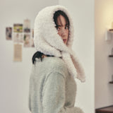 Label Fur Bandana / Cream