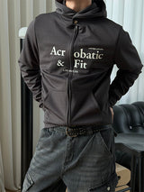 [CROP ITEM] Slim fit jersey hood zip up(3color)