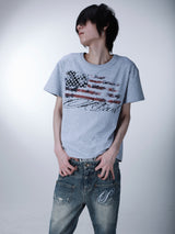 SEXXDEVIL "DESIRE" Flag Print T-shirt