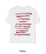 Turren Glitch Lettering Crop Short Sleeve Tee