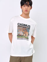 ヴィンテージカドムスTシャツ_アイボリー