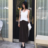 Honing vintage rose lace button sleeveless blouse