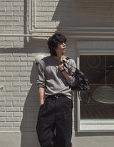 クロヘンリーネックロングスリーブ