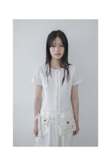  Buttonette french dress (Ivory)