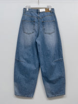 [Unisex] フォース10ピンタックワイドデニムパンツ