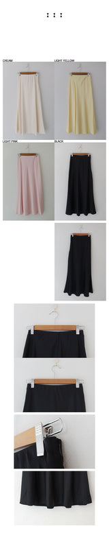 SATIN MERMAID SKIRT (4COLORS!)