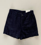 Marlo Linen Raw Denim 3/4-Length Shorts 1 Color