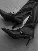 1194 Stiletto Sock Heel Boots (8cm)