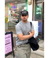 [1+1] マッスルフィットクロップニット