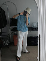 ASCLO Luno Summer Wide Banding Pants (4color)