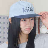logo two tone cap sky blue & navy
