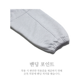 'Shh!' OVER-FIT HOODY_WHITE MELANGE