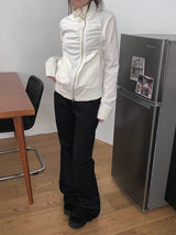 Conf color matching pocket bootcut pants