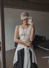 Multi-pocket D-ring Nylon Bermuda Pants