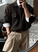 No-Mace Back Banding Cotton Ton-Chin-Wide Pants