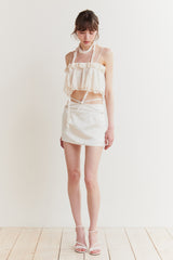 LILY SCARF TOP cream