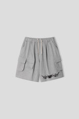 Scull cargo sweat bermuda pants 2C