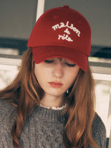 MAISON DE ROLA ボールキャップ レッド