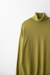 Cashmere turtle neck knit (Mustard)