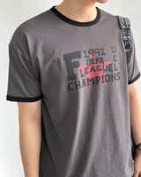 リーグプリントリンガー半袖Tシャツ