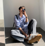 Beige & White simple Sneakers
