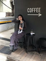 ピーチシースルーレオヤードTシャツ (11c)