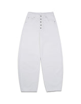 Pinter button fly curved cotton pants