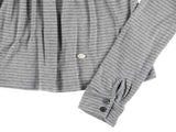 SILKY SCOOPNECK T (STRIPE GREY)
