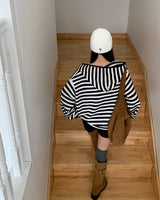[MADE] Spell Food Border Knit Zip-Up