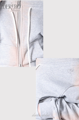 Gradient Off-Shoulder Zip-Up (TOP)