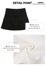 Solid A-line Pants Skirt