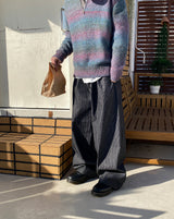 No.1064 B stripe carpenter denim PT