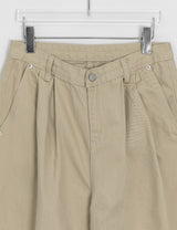 Tsukio Pintuck Cotton Wide Pants