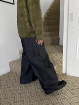 No.1064 B stripe carpenter denim PT
