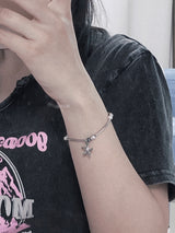 All Surgical Steel Starfish Gemstone Bracelet