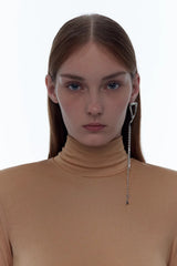 KVK SPIDER Venom Tassel Asymmetrical Stud Earrings
