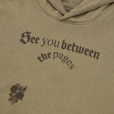 LUNA WASHING VINTAGE GRAPHIC HOODIE [LIGHT KHAKI]
