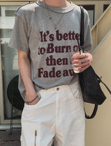 バタープリントショートスリーブTシャツ